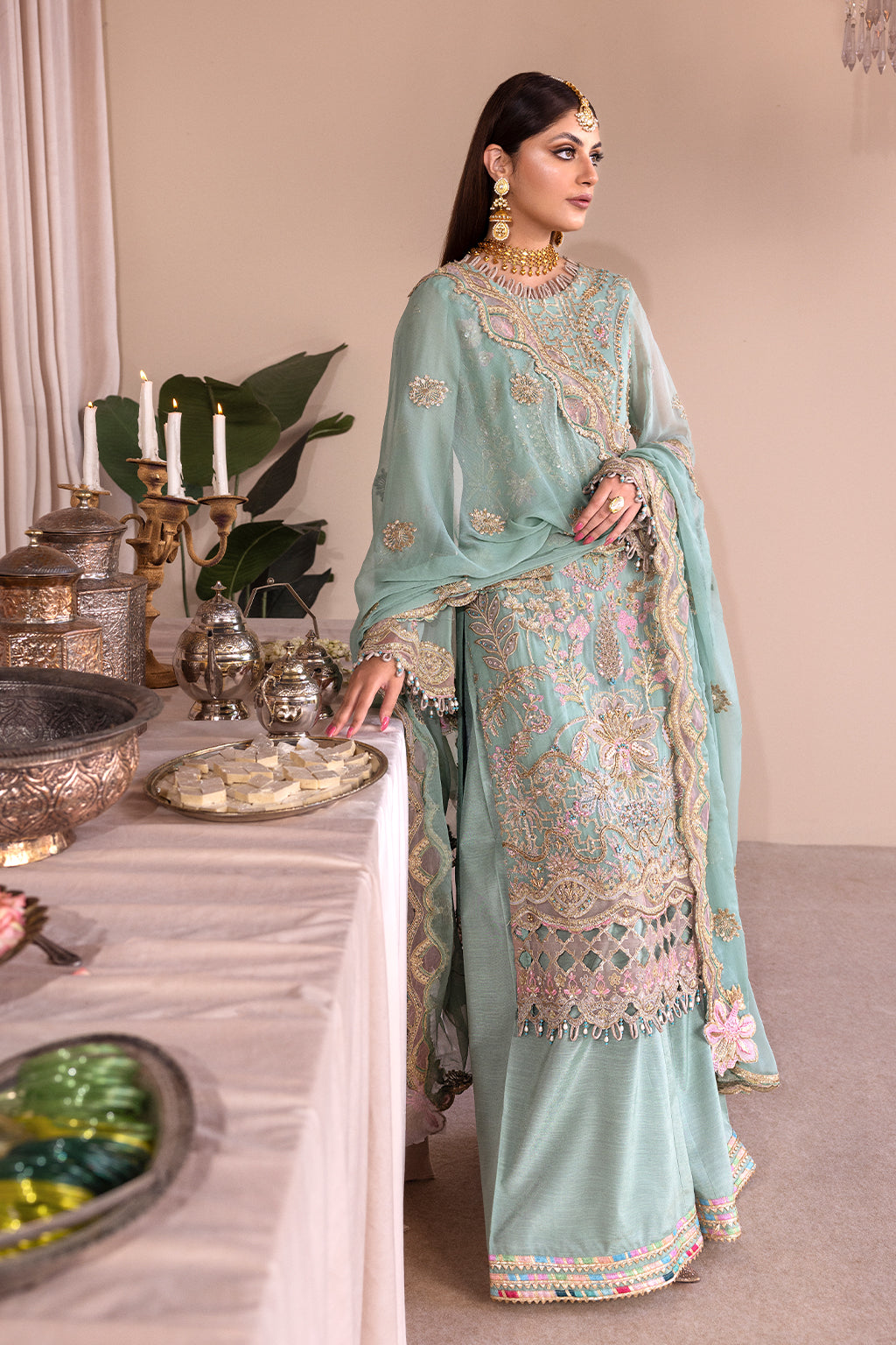 Emaan Adeel Romansiyyah Luxury Formal 3 Piece Suit RM-02 Dalilah - Riwayat-e-khas