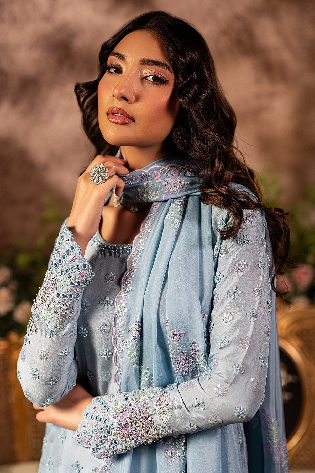 Mina Kashif | Loona Lawn 25 | Sapphire