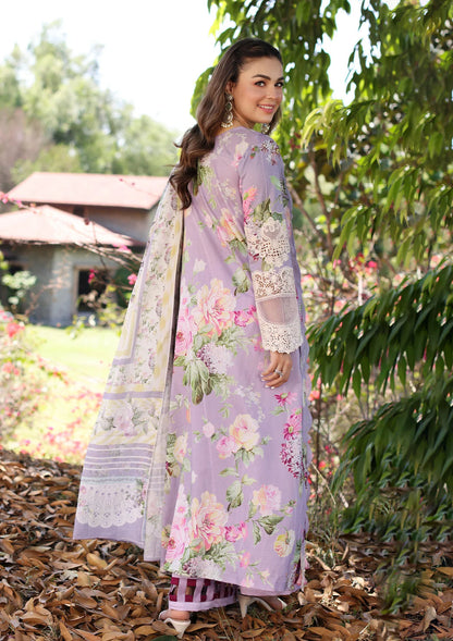 Elaf Premium | Prints Chikankari 24 | 03A LILAC LAMOUR - House Of Anaya