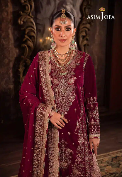 Asim Jofa | Makhmal Wedding Velvet 23 | AJMM-03 - House Of Anaya