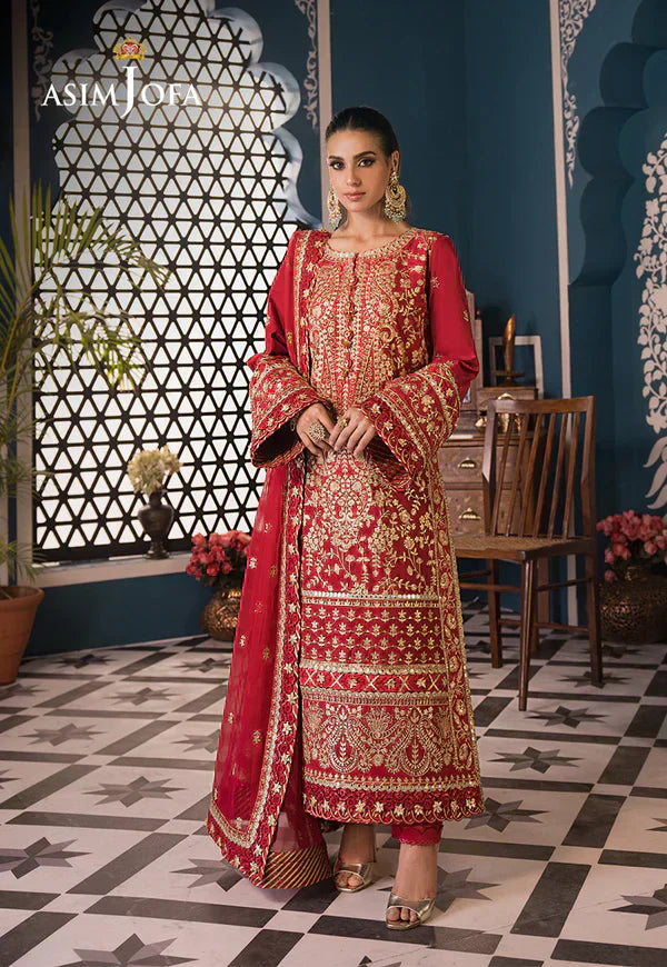 Asim Jofa | Fasana e Ishq Eid Luxury Lawn | AJFI-10 - House Of Anaya