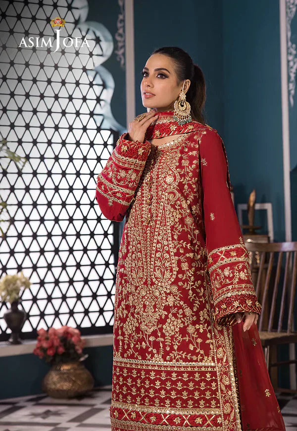 Asim Jofa | Fasana e Ishq Eid Luxury Lawn | AJFI-10 - House Of Anaya