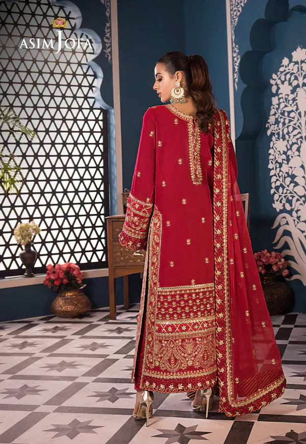 Asim Jofa | Fasana e Ishq Eid Luxury Lawn | AJFI-10 - House Of Anaya