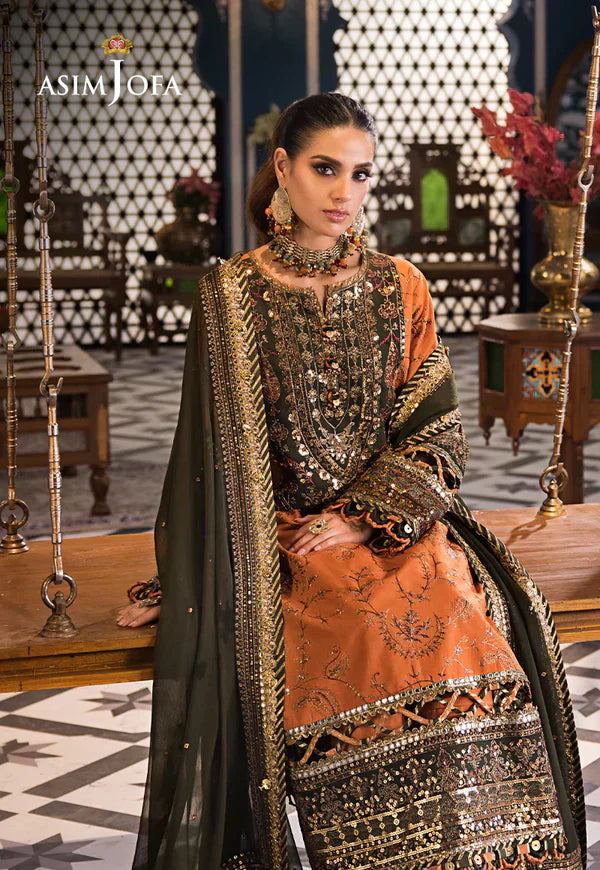 Asim Jofa | Fasana e Ishq Eid Luxury Lawn | AJFI-24 - House Of Anaya