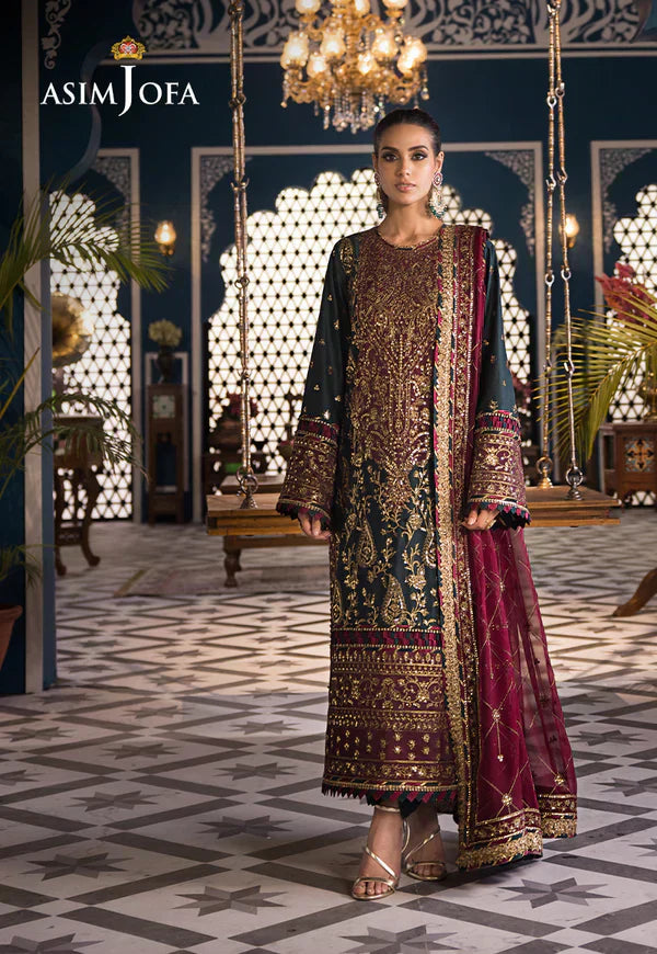 Asim Jofa | Fasana e Ishq Eid Luxury Lawn | AJFI-01 - House Of Anaya