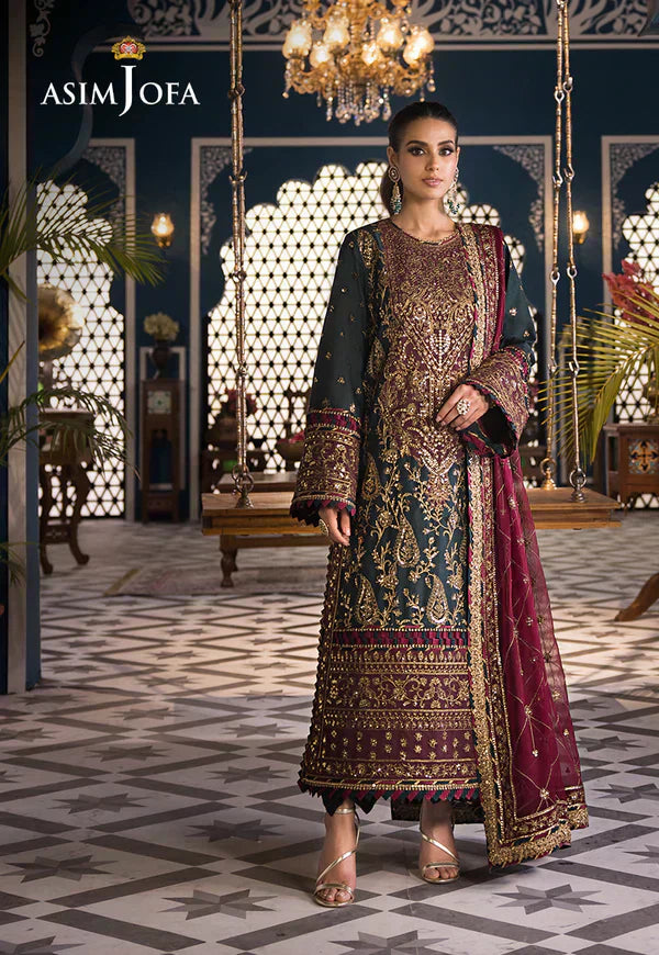 Asim Jofa | Fasana e Ishq Eid Luxury Lawn | AJFI-01 - House Of Anaya