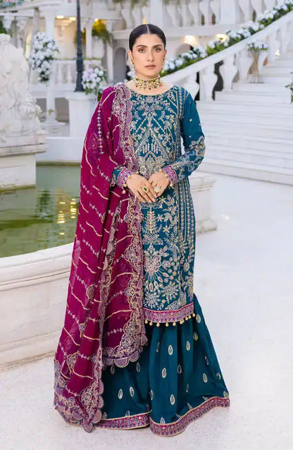 Emaan Adeel | Zimal Luxury Formals 23 | ZM 06 RUMESAH - House Of Anaya