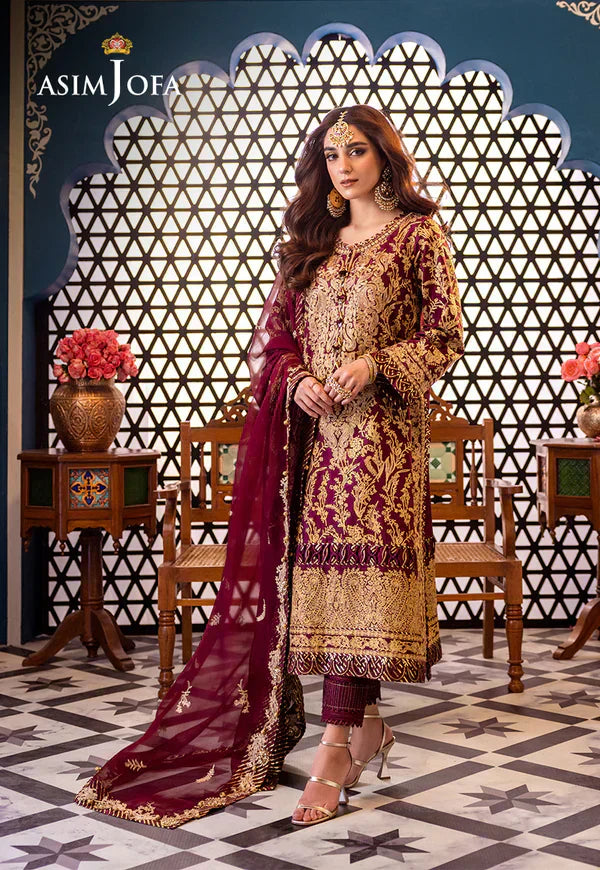 Asim Jofa | Fasana e Ishq Eid Luxury Lawn | AJFI-03 - House Of Anaya