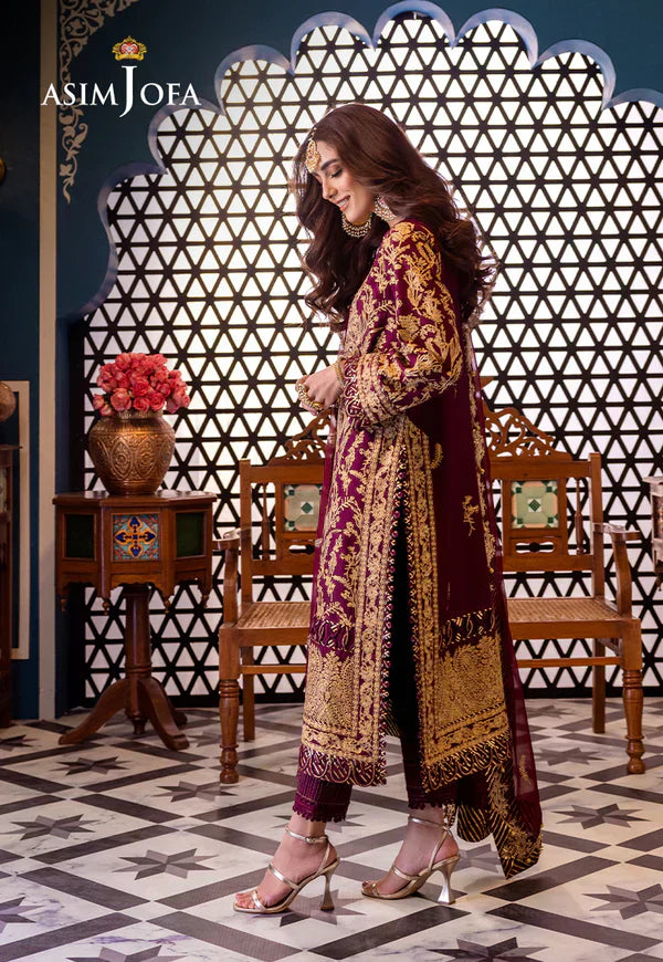 Asim Jofa | Fasana e Ishq Eid Luxury Lawn | AJFI-03 - House Of Anaya