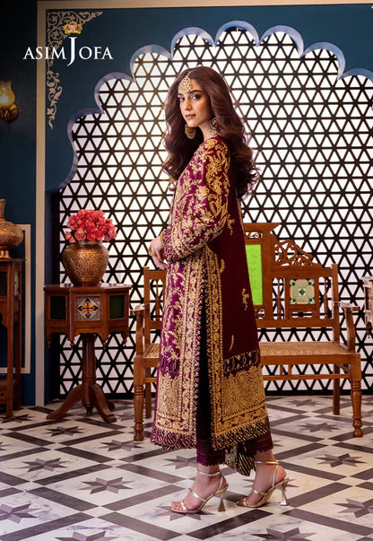 Asim Jofa | Fasana e Ishq Eid Luxury Lawn | AJFI-03 - House Of Anaya