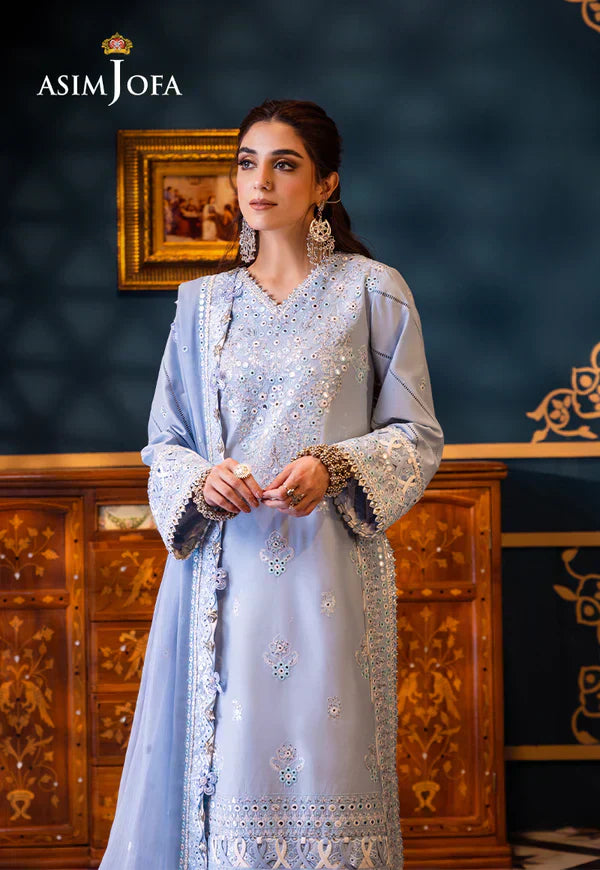 Asim Jofa | Fasana e Ishq Eid Luxury Lawn |AJFI-12 - House Of Anaya