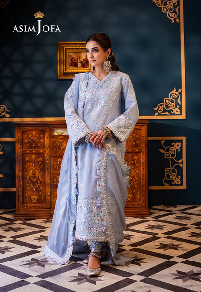 Asim Jofa | Fasana e Ishq Eid Luxury Lawn |AJFI-12 - House Of Anaya