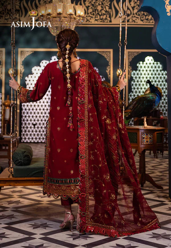 Asim Jofa | Fasana e Ishq Eid Luxury Lawn | AJFI-21 - House Of Anaya