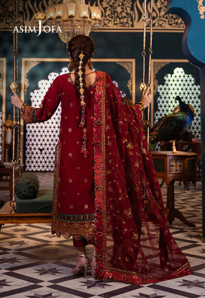 Asim Jofa | Fasana e Ishq Eid Luxury Lawn | AJFI-21 - House Of Anaya