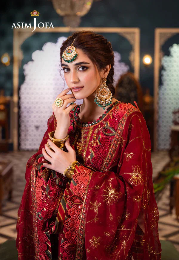 Asim Jofa | Fasana e Ishq Eid Luxury Lawn | AJFI-21 - House Of Anaya