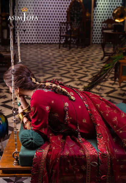 Asim Jofa | Fasana e Ishq Eid Luxury Lawn | AJFI-21 - House Of Anaya