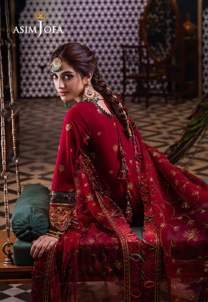 Asim Jofa | Fasana e Ishq Eid Luxury Lawn | AJFI-21 - House Of Anaya