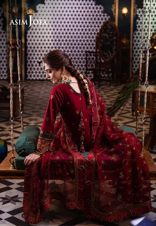 Asim Jofa | Fasana e Ishq Eid Luxury Lawn | AJFI-21 - House Of Anaya