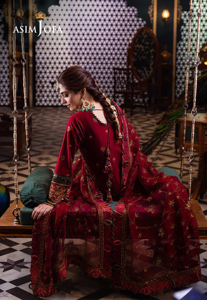 Asim Jofa | Fasana e Ishq Eid Luxury Lawn | AJFI-21 - House Of Anaya