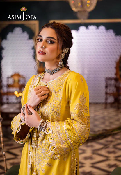 Asim Jofa | Fasana e Ishq Eid Luxury Lawn | AJFI-29 - House Of Anaya
