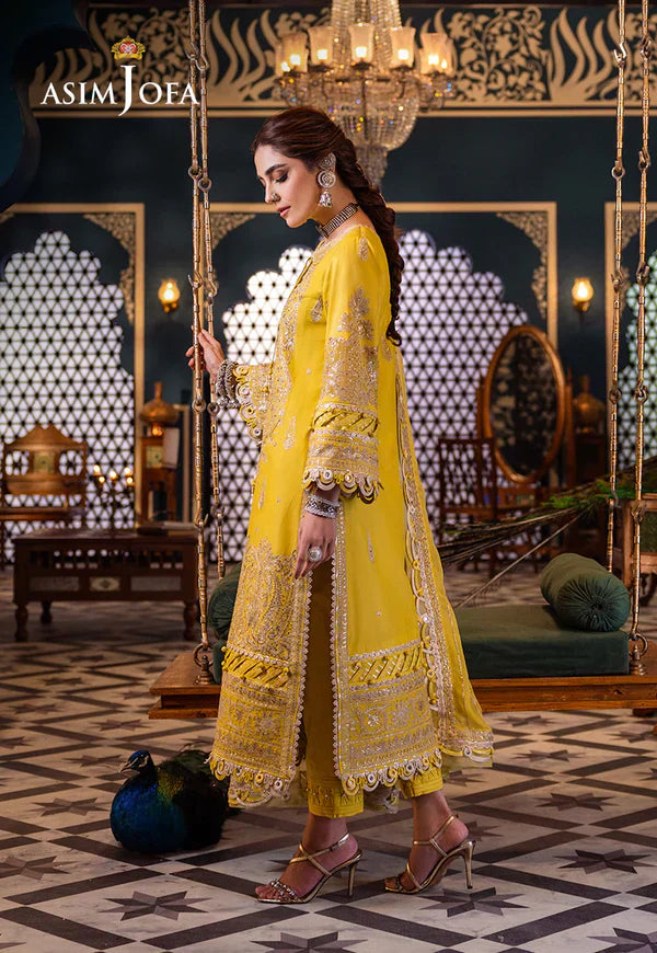 Asim Jofa | Fasana e Ishq Eid Luxury Lawn | AJFI-29 - House Of Anaya