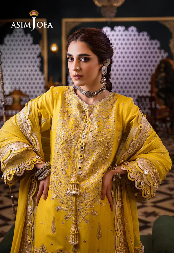 Asim Jofa | Fasana e Ishq Eid Luxury Lawn | AJFI-29 - House Of Anaya