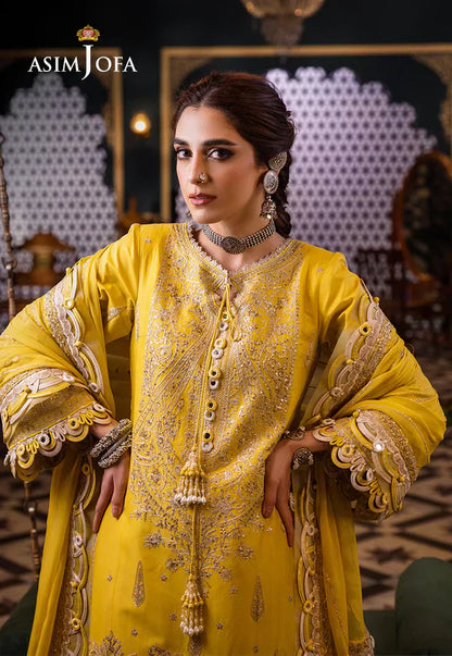 Asim Jofa | Fasana e Ishq Eid Luxury Lawn | AJFI-29 - House Of Anaya