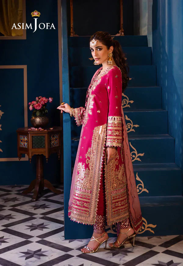 Asim Jofa | Fasana e Ishq Eid Luxury Lawn | AJFI-18 - House Of Anaya