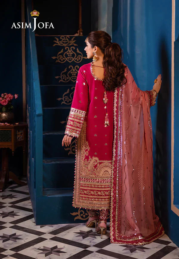 Asim Jofa | Fasana e Ishq Eid Luxury Lawn | AJFI-18 - House Of Anaya