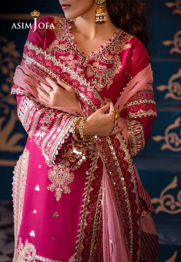 Asim Jofa | Fasana e Ishq Eid Luxury Lawn | AJFI-18 - House Of Anaya