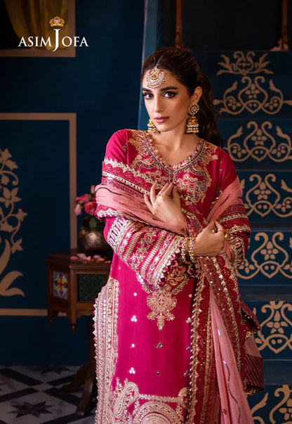 Asim Jofa | Fasana e Ishq Eid Luxury Lawn | AJFI-18 - House Of Anaya