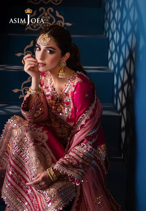 Asim Jofa | Fasana e Ishq Eid Luxury Lawn | AJFI-18 - House Of Anaya