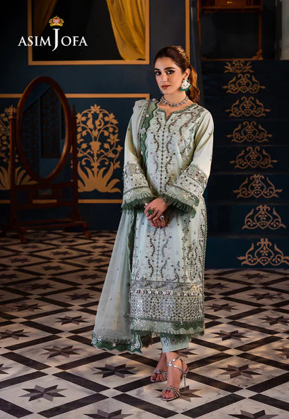 Asim Jofa | Fasana e Ishq Eid Luxury Lawn | AJFI-17 - House Of Anaya