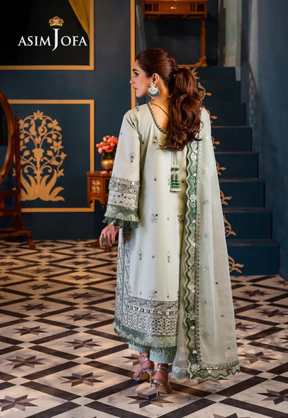 Asim Jofa | Fasana e Ishq Eid Luxury Lawn | AJFI-17 - House Of Anaya
