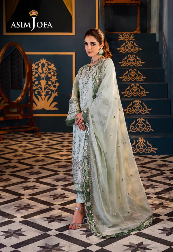 Asim Jofa | Fasana e Ishq Eid Luxury Lawn | AJFI-17 - House Of Anaya