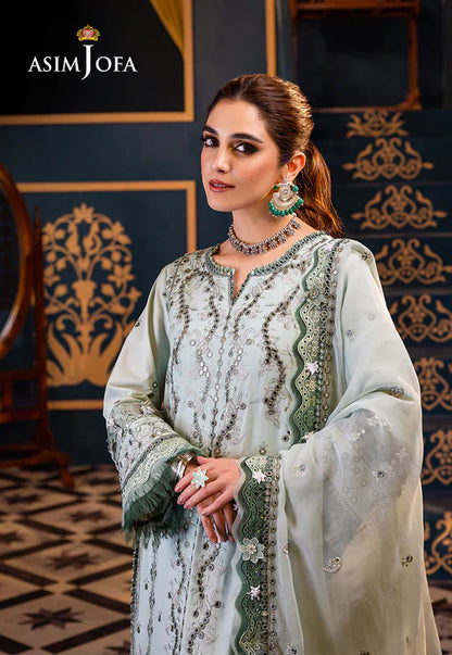 Asim Jofa | Fasana e Ishq Eid Luxury Lawn | AJFI-17 - House Of Anaya