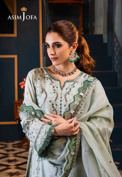 Asim Jofa | Fasana e Ishq Eid Luxury Lawn | AJFI-17 - House Of Anaya