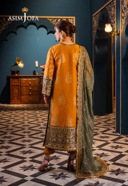 Asim Jofa | Fasana e Ishq Eid Luxury Lawn | AJFI-26 - House Of Anaya