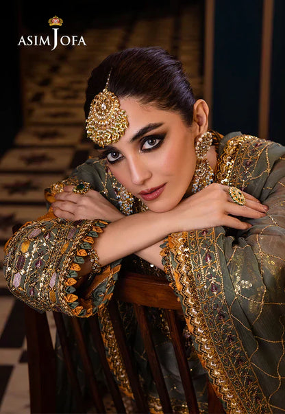 Asim Jofa | Fasana e Ishq Eid Luxury Lawn | AJFI-26 - House Of Anaya