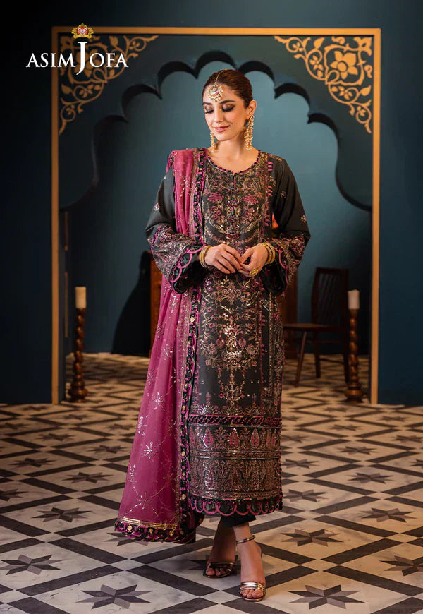 Asim Jofa | Fasana e Ishq Eid Luxury Lawn | AJFI-23 - House Of Anaya