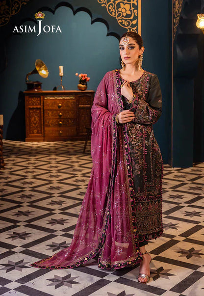 Asim Jofa | Fasana e Ishq Eid Luxury Lawn | AJFI-23 - House Of Anaya