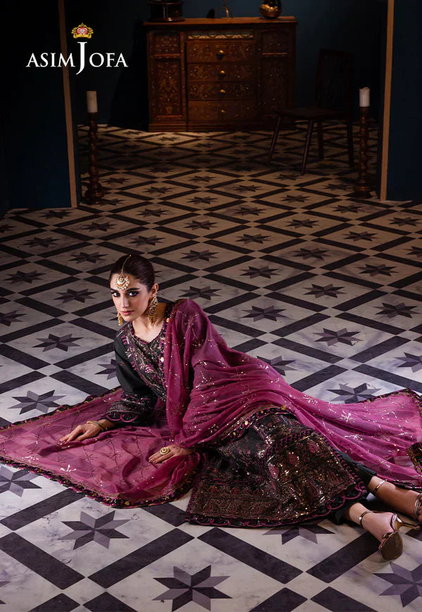Asim Jofa | Fasana e Ishq Eid Luxury Lawn | AJFI-23 - House Of Anaya