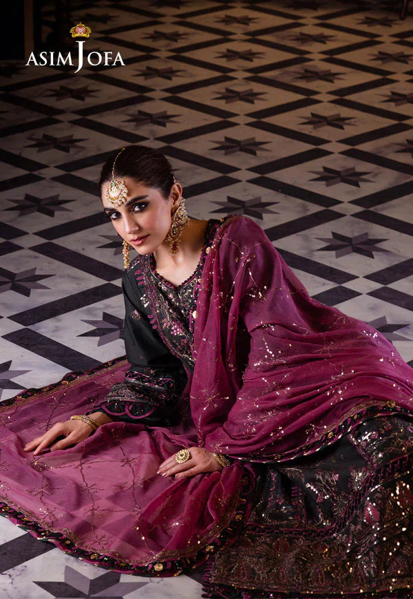 Asim Jofa | Fasana e Ishq Eid Luxury Lawn | AJFI-23 - House Of Anaya