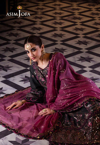 Asim Jofa | Fasana e Ishq Eid Luxury Lawn | AJFI-23 - House Of Anaya