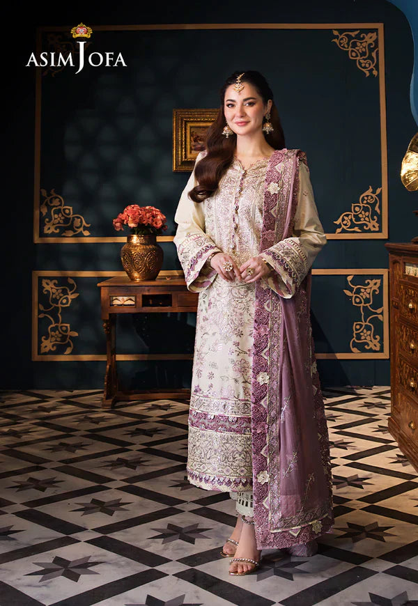 Asim Jofa | Fasana e Ishq Eid Luxury Lawn | AJFI-15 - House Of Anaya