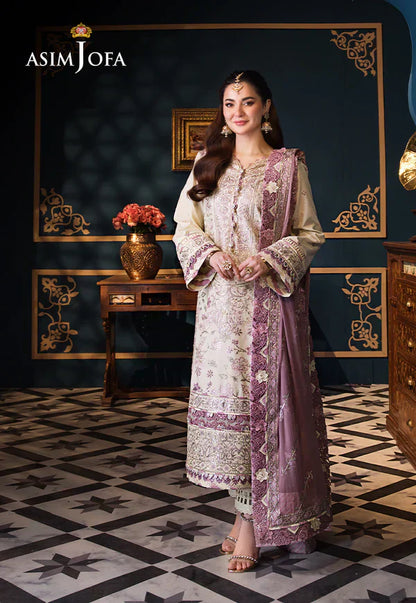 Asim Jofa | Fasana e Ishq Eid Luxury Lawn | AJFI-15 - House Of Anaya