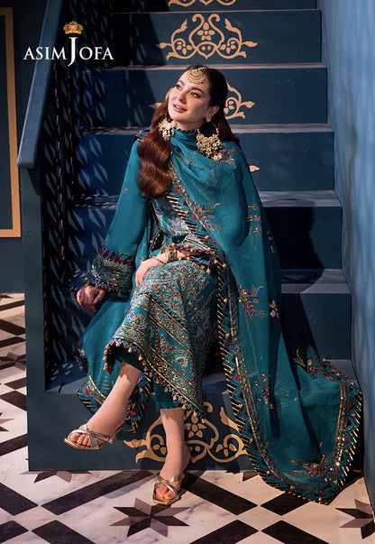 Asim Jofa | Fasana e Ishq Eid Luxury Lawn | AJFI-20 - House Of Anaya