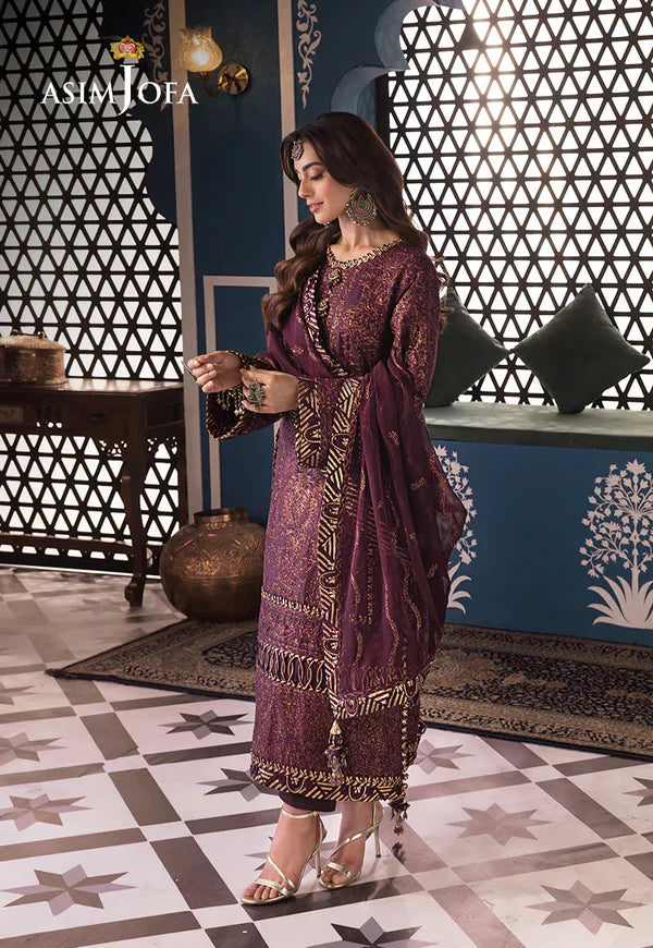 Asim Jofa | Fasana e Ishq Eid Luxury Lawn | AJFI-06 - House Of Anaya