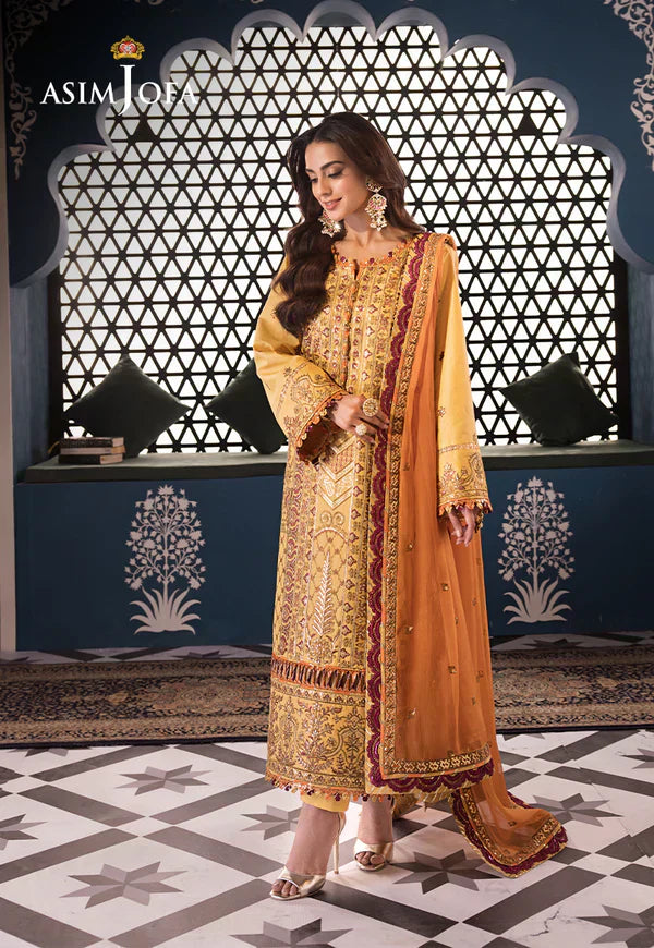 Asim Jofa | Fasana e Ishq Eid Luxury Lawn | AJFI-19 - House Of Anaya