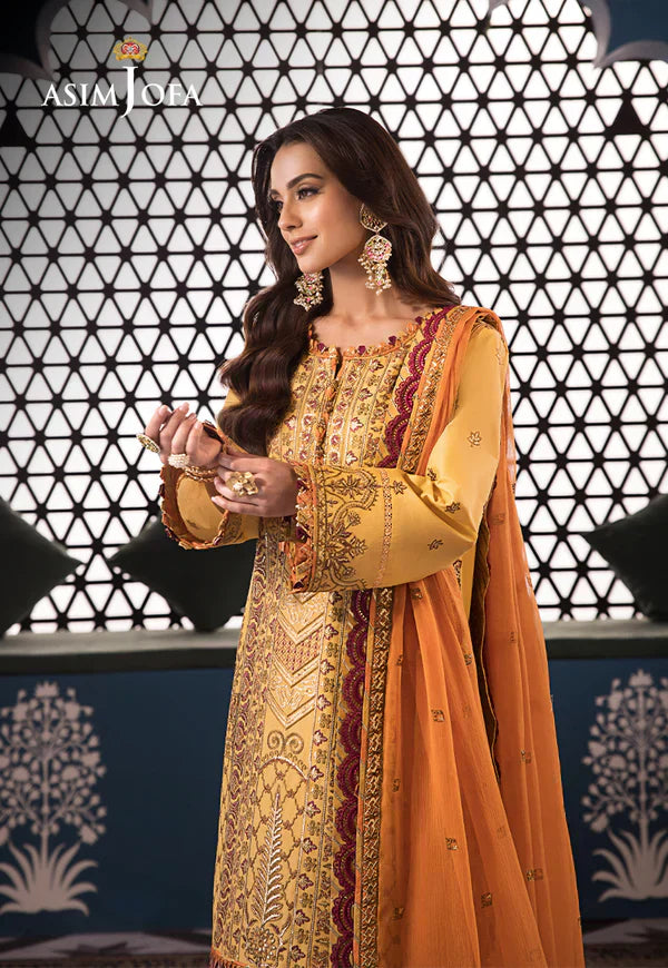 Asim Jofa | Fasana e Ishq Eid Luxury Lawn | AJFI-19 - House Of Anaya